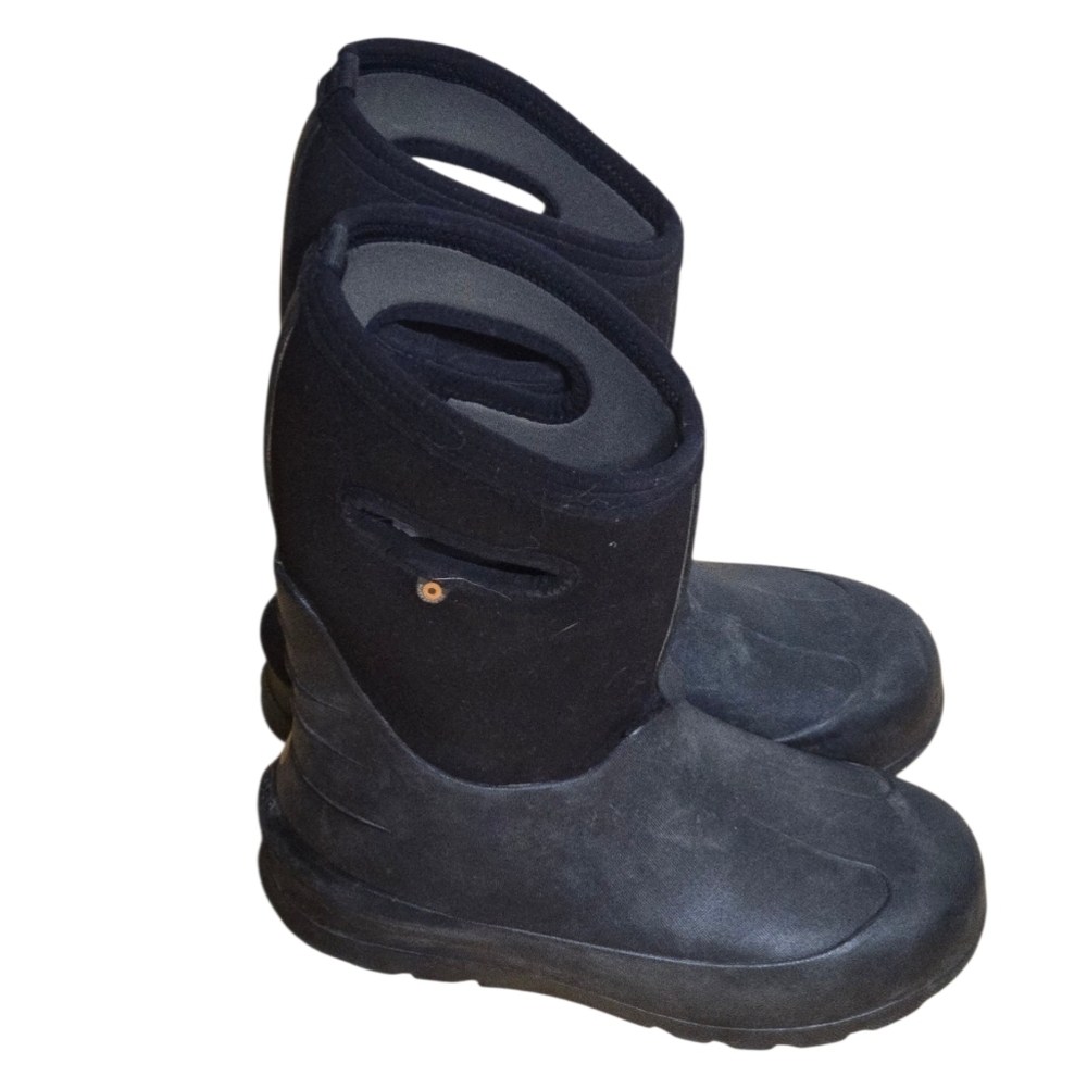 Bogs Black Kids Youth Rain & Snow Boots Neo Classic Pull On Size 4 Unisex